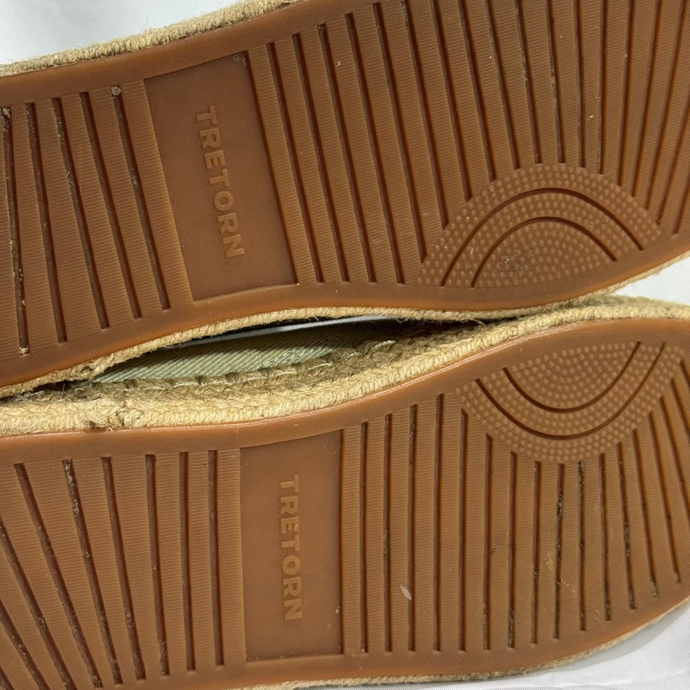 Tretorn Eve Platform Espadrille Sneaker Light Blue Canvas Frayed Jute Womens 8.5 - Picture 12 of 12